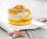 Quarkcreme mit Tirggelstreusel