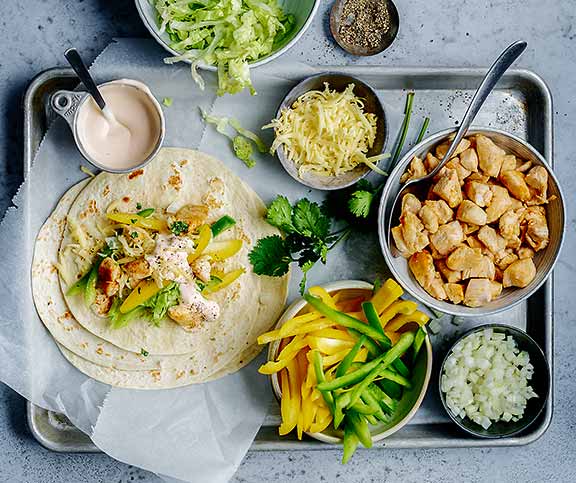 Fajitas mit Poulet