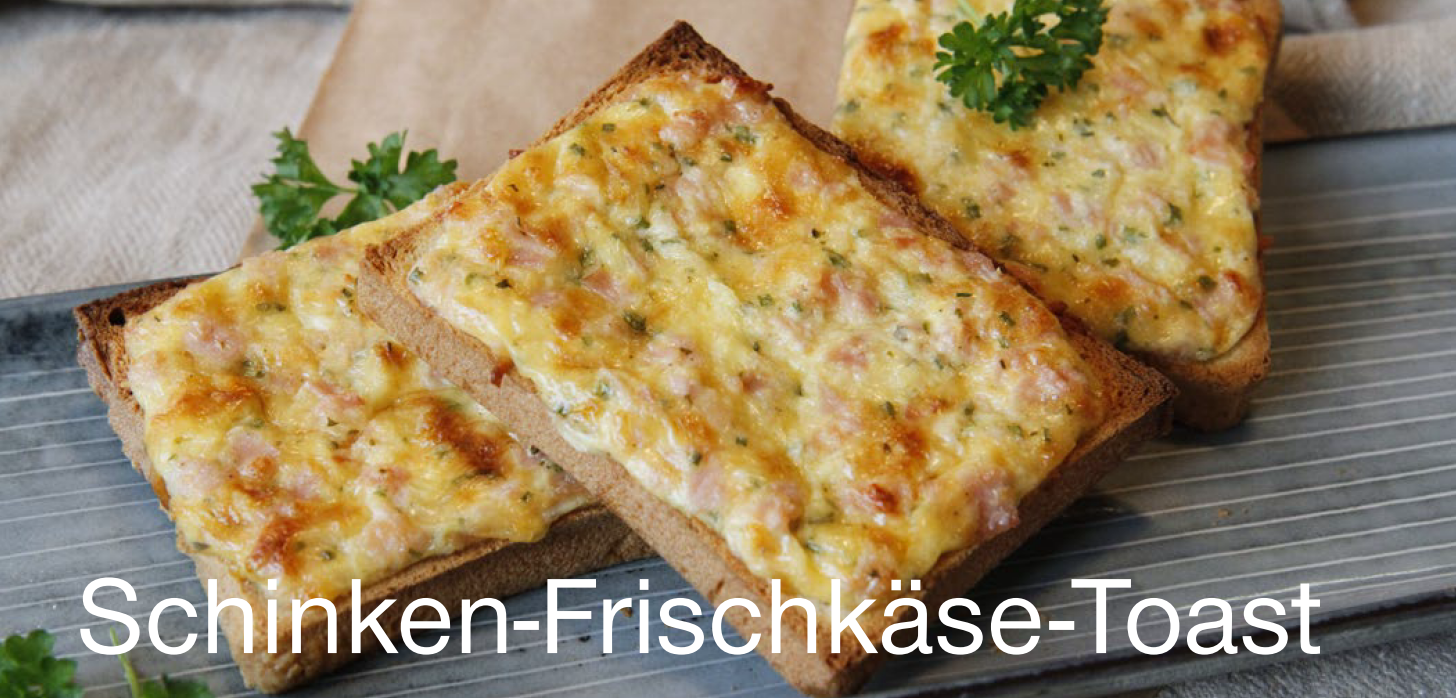 Schinken-Frischkäse-Toast