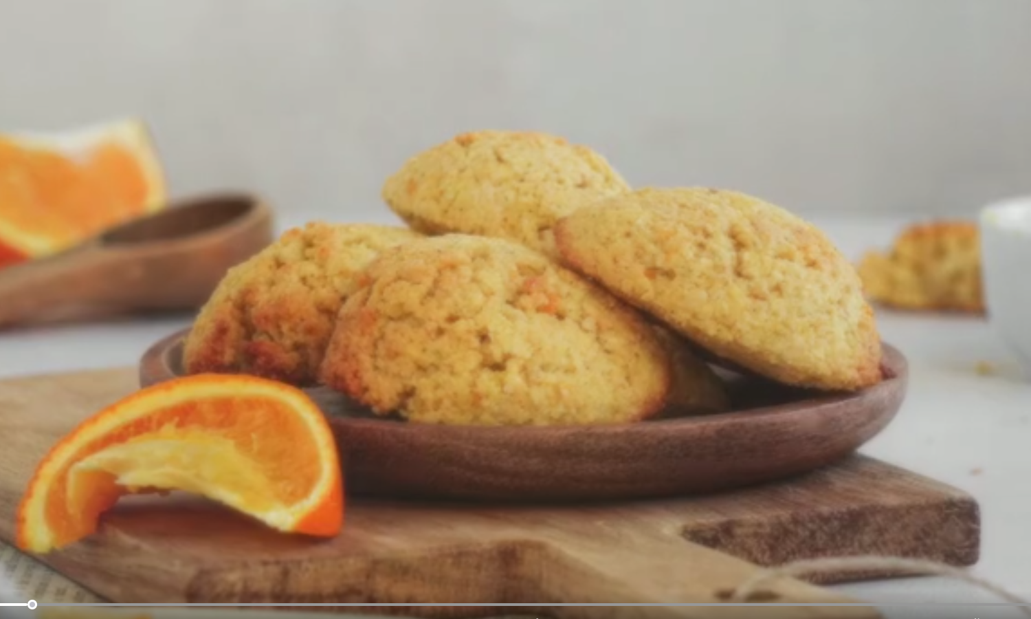 Hirse-Plätzchen mit Orange
