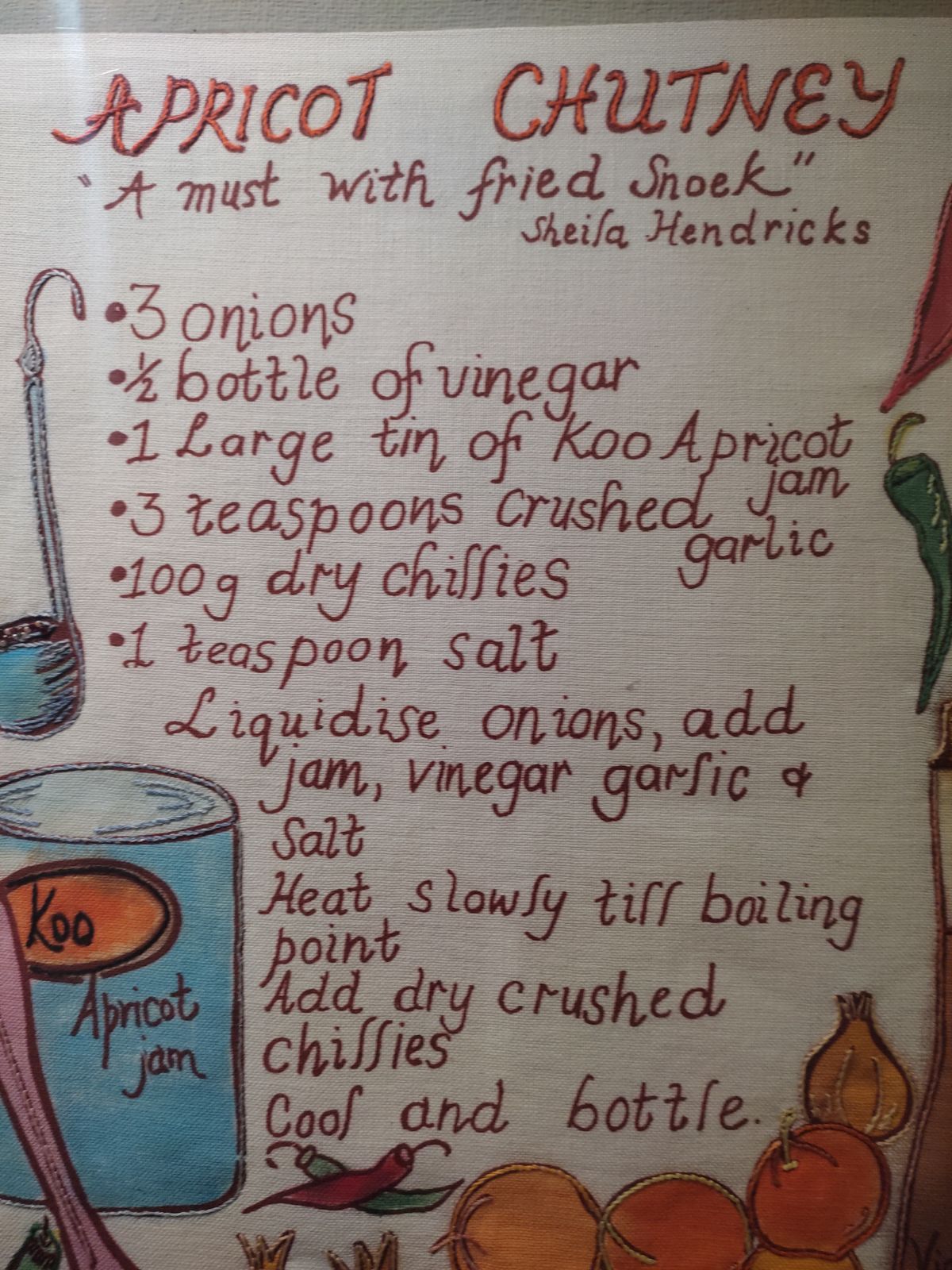 Capetown District Six Reminder: Apricot Chutney (Aprikosen-Chutney)